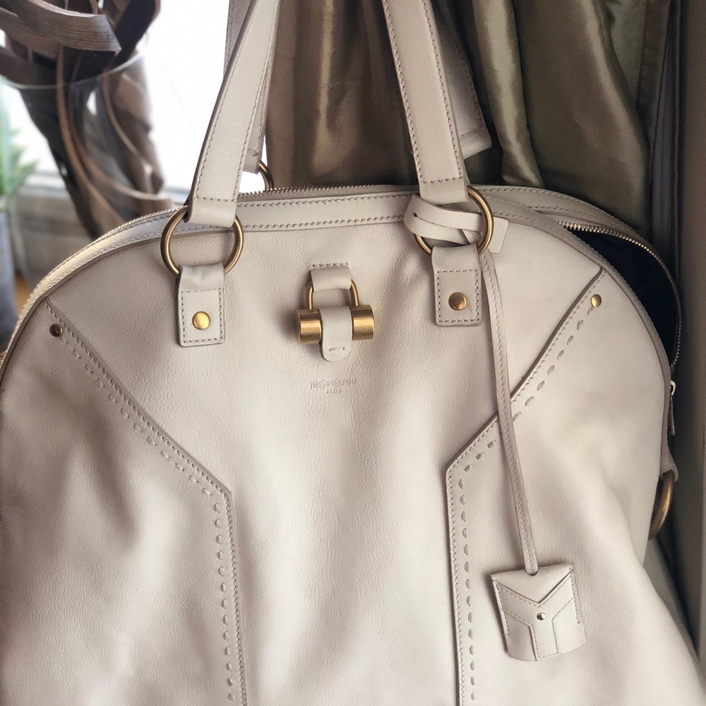 Yves Saint Laurent Muse Bag - large in matte cream
